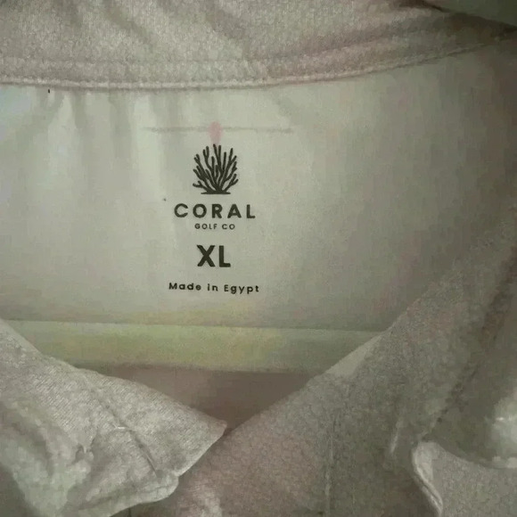 Coral Golf polo, brand new worn once -  As always Free shipping! - Picture 2 of 3